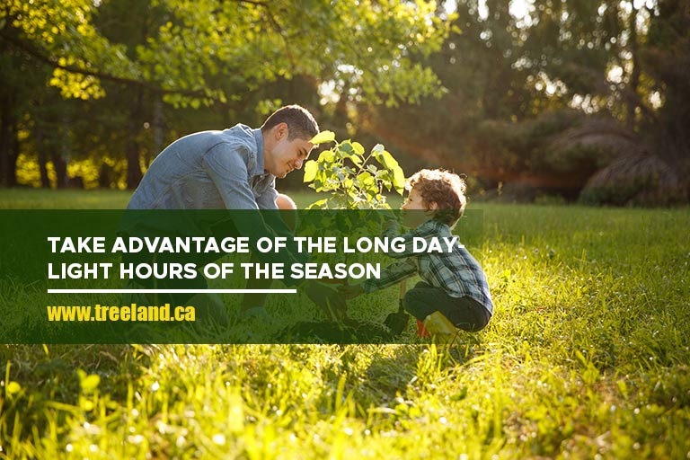 Take advantage of the long daylight hours of the season